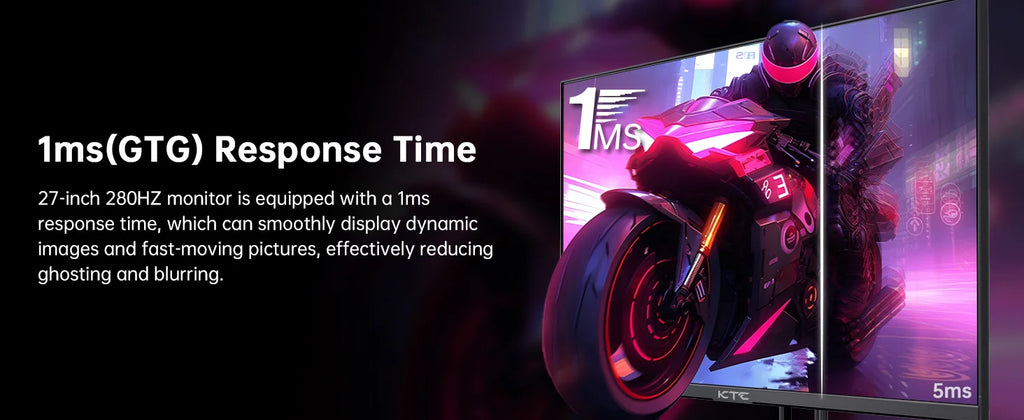 KTC 27” 280Hz 1ms Gaming Monitor – 1080p FHD