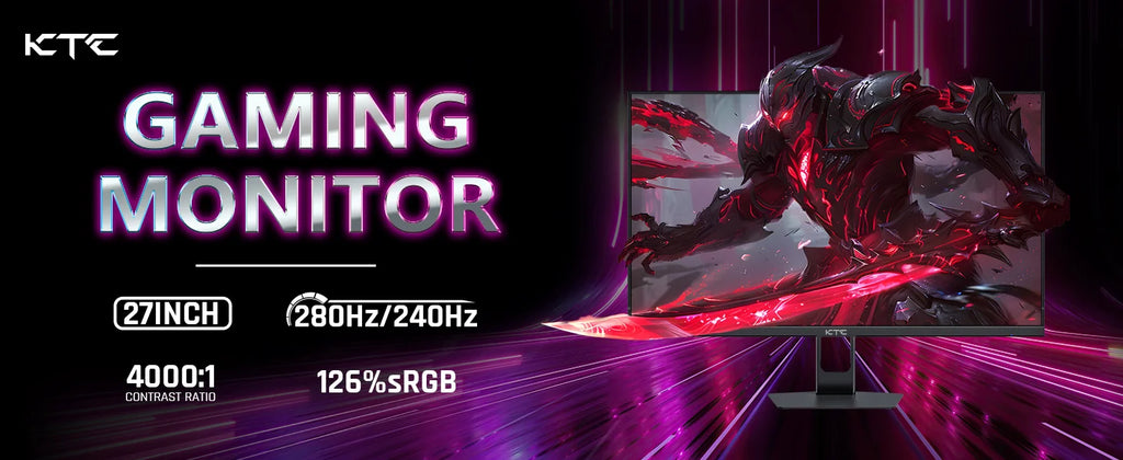 KTC 27” 280Hz 1ms Gaming Monitor – 1080p FHD